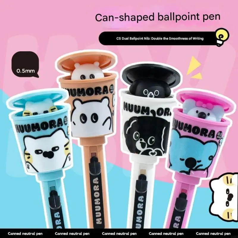 

Pen Rolling Ball Pen, Quick-Drying Liquid Pen 0.5mm Point Roller Ball Pen Straight Gel Pen for Writing H8WD