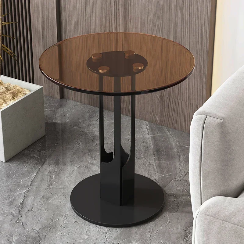Italian Design Coffee Tables Luxury Modern Metal Nordic Side Table Small Mini Balcony Compact Mesa Auxiliar Hotel Furniture