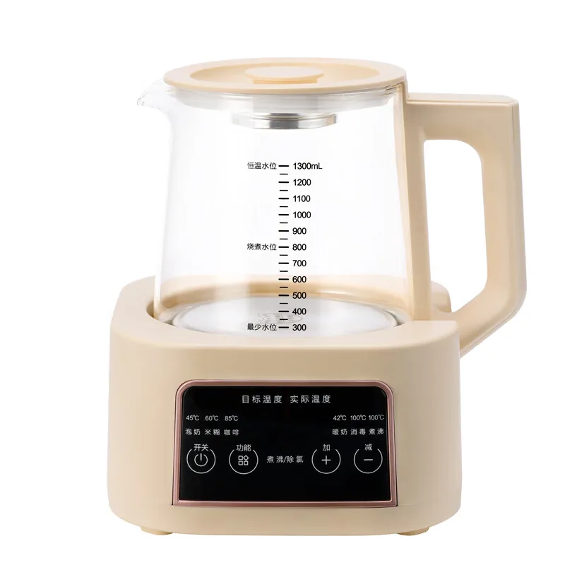 

Premium 316 Stainless Steel Electric Kettle with 1300ml Capacity Automatic Temperature Control for Baby Formula and Tea 220V