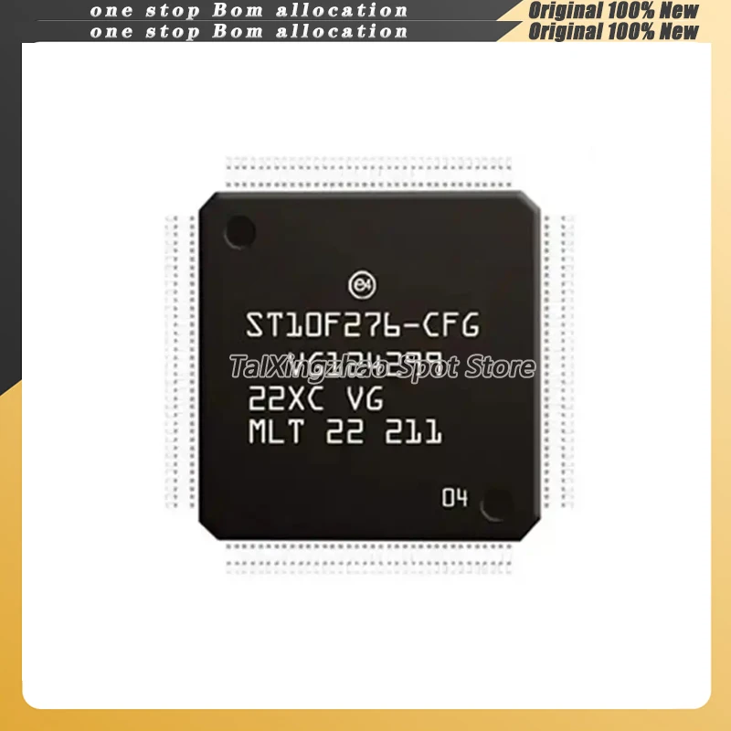 

1 шт./лот, 100% новый оригинальный ST10F276-CFG ST10F276C 10F276-CFG TQFP-144