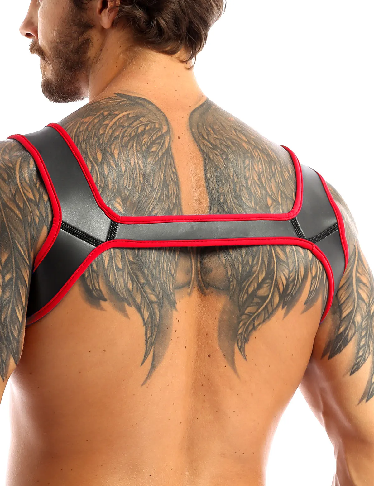 Neoprene Party Harness Men Strap Costume Sexy Shoulder Bondage Chest Lingerie Gay Underwear Mens Bra Erotic Tanks Jockstrap