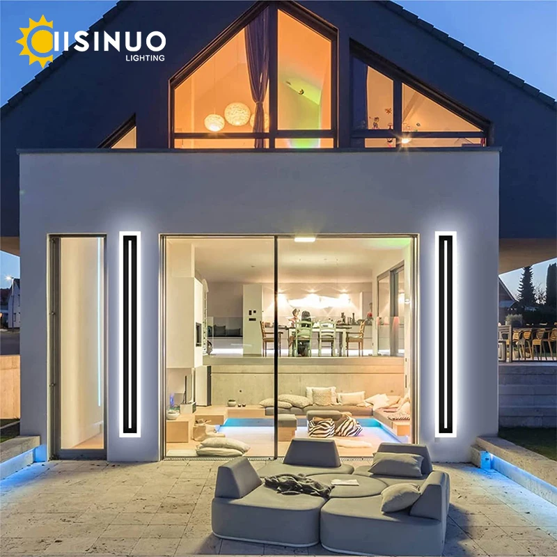 

LED Long Wall Lamp Outdoor Waterproof IP65 Lighting Fixtures Aluminum Wall Mounted Garden Light for Porch Villa 110V 220V Sconce