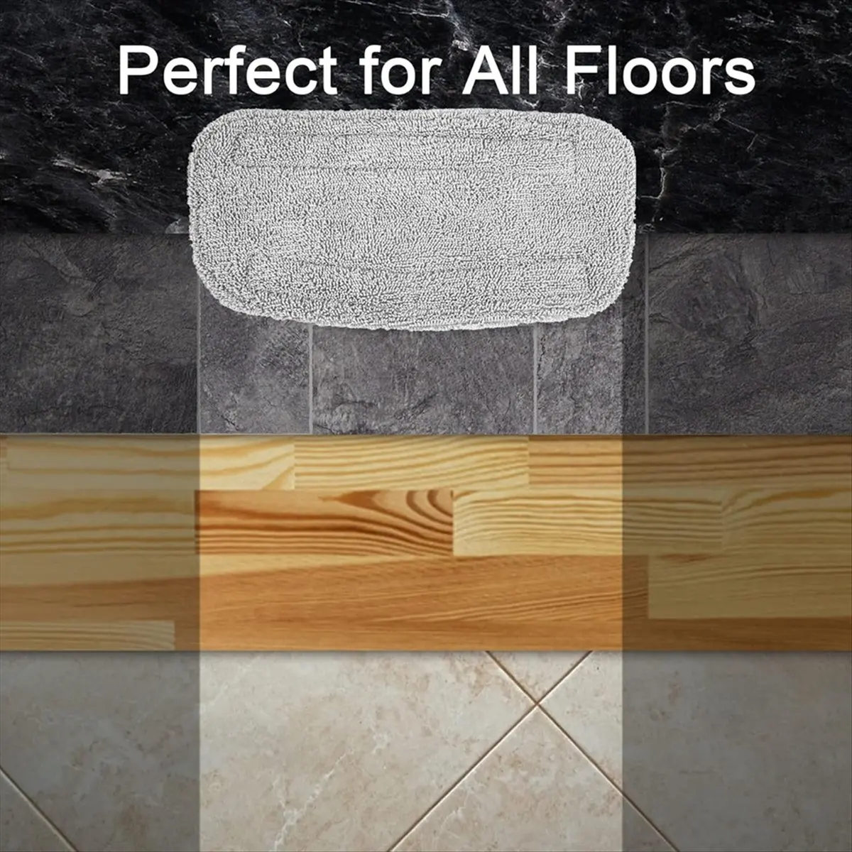 A20I 2 PCS Steam Mop Cloth Fits Steam Mop for GorFanty Steam Mop GF-6610 Washable, Reusable,Microfiber Steam Mop Pads
