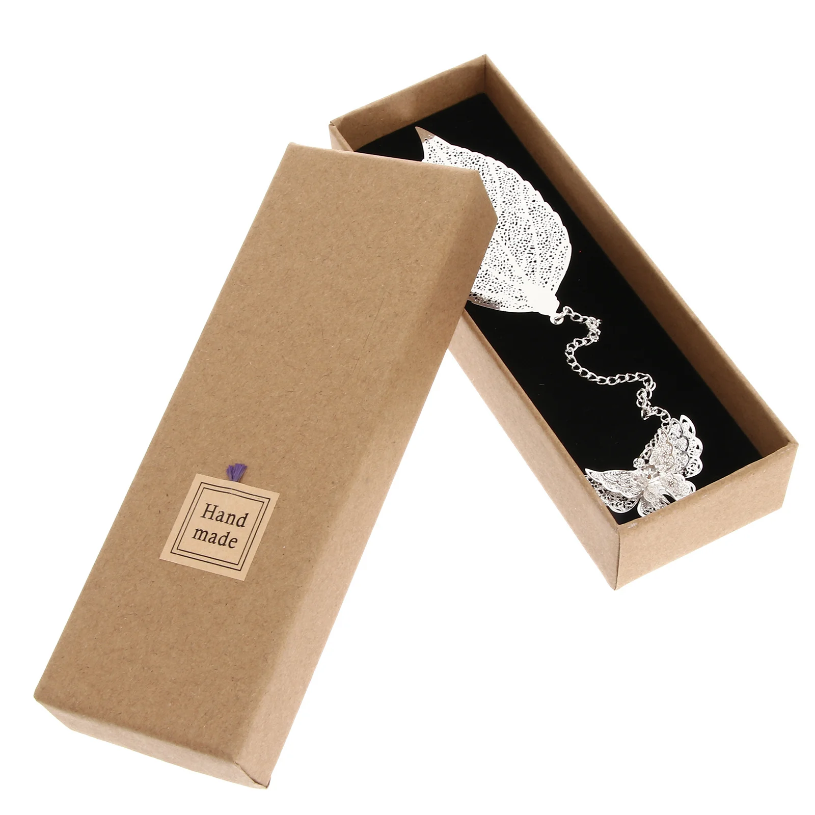 

Metal Bookmark Vintage Leaf Butterfly Shape Creative Chinese Style Book Page Holder Elegant Gift for Readers Metal Bookmark