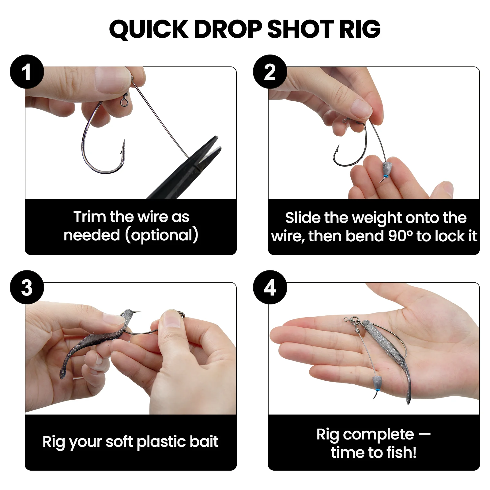 FishTrip 10 Stück Drop-Shot-Ri – Fishing Swivel Connector Bewertung und Preis