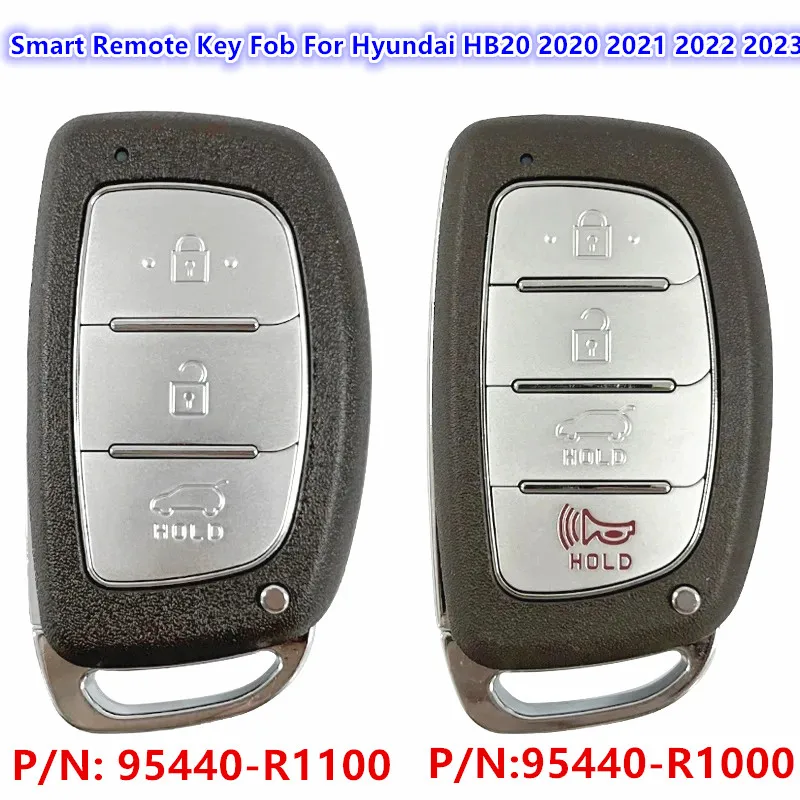 

Keyecu PN 95440-R1100 95440-R1000 3/4 кнопочный дистанционный смарт-брелок для автомобиля для Hyundai HB20 2020 2021 2022 2023 4A чип 433 МГц