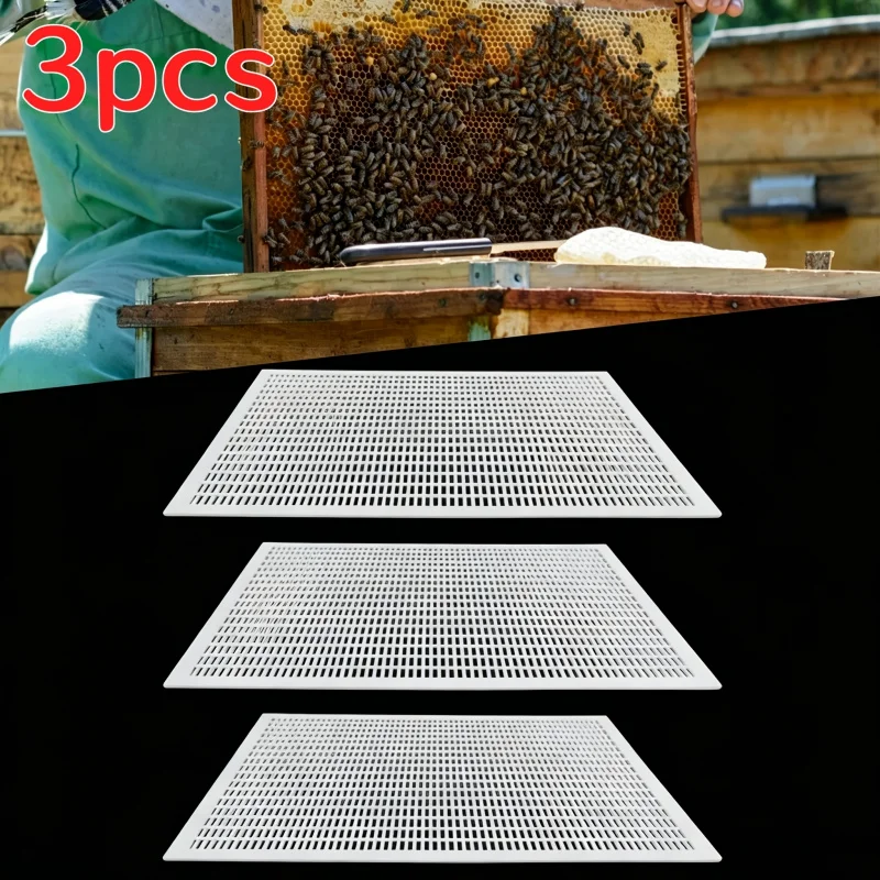 3 Pack Plastic Queen Bee Excluder Anti-Escape Separator Board Reusable Beekeeping Supplies