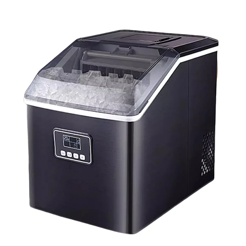 

HZB20FM 220V Commercial Home Use Desktop Electric Ice Maker 25KG Output, Automatic Mini Ice Cube Machine With Cleaning Function