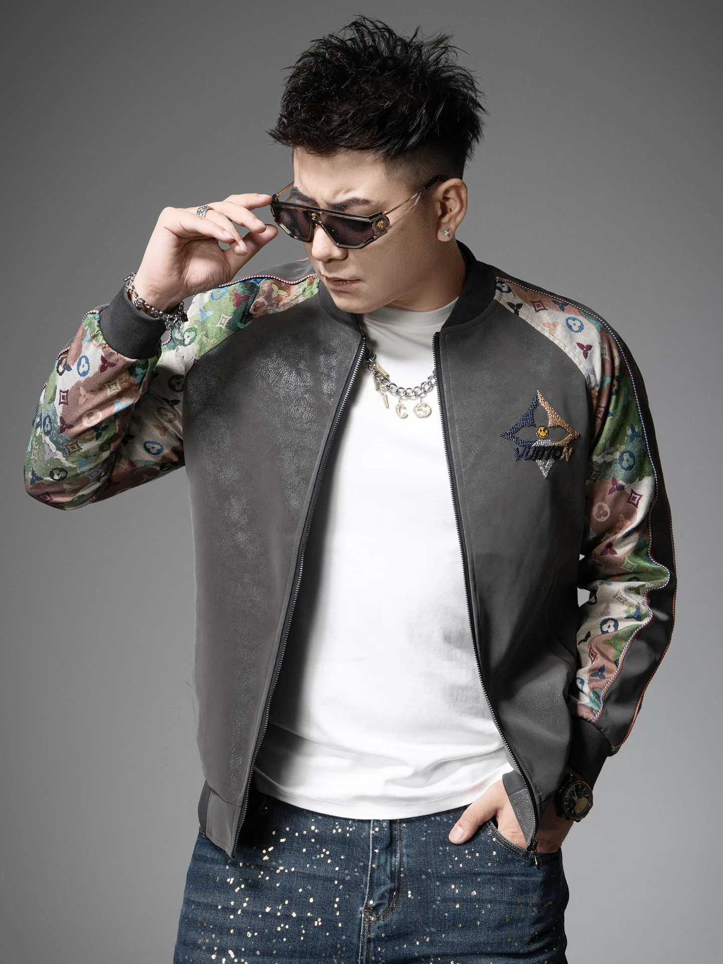 

Premium American Sle Baseball Jaet Men's Autumn Winter New Faion Trend Stand Collar Jaet High End Embroidery Outerwear