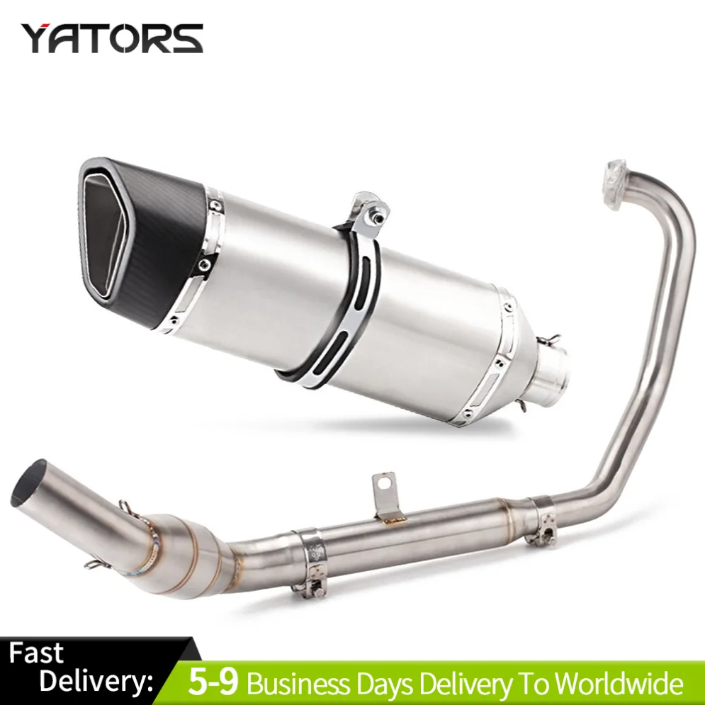 For CFMOTO 250NK 300NK 250SR 300SR 300SS Motorcycle Exhaust Header Mid Link Pipe Exhaust Systems Exhausts Pipes