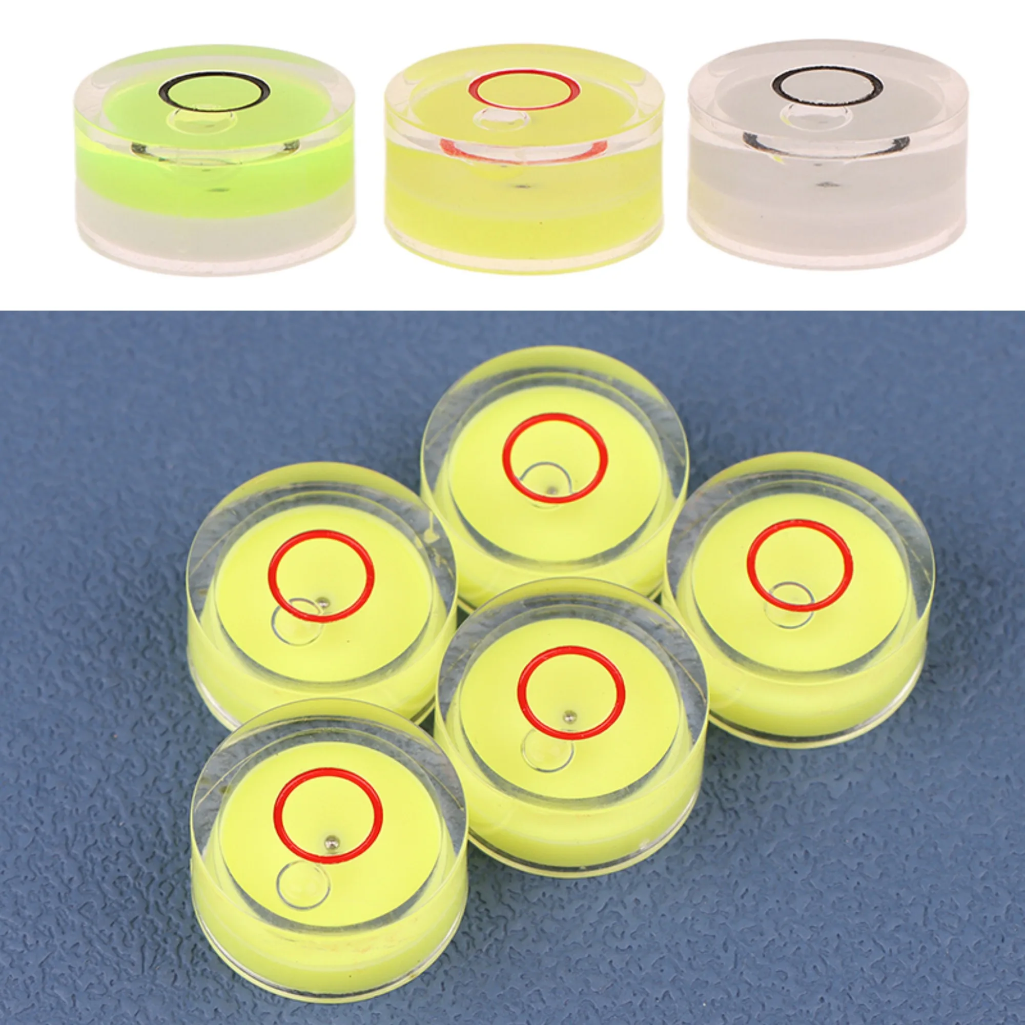 Mini Round Accuracy Bubble Level Bullseye Instrument Horizontal Precision Bubble Level Measuring Tool 18*9mm
