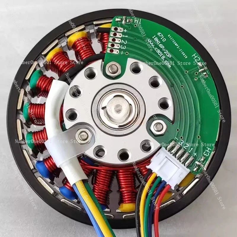 36V 200W DC brushless motor, disc type flat ultra-thin direct drive motor, sensor with Hall