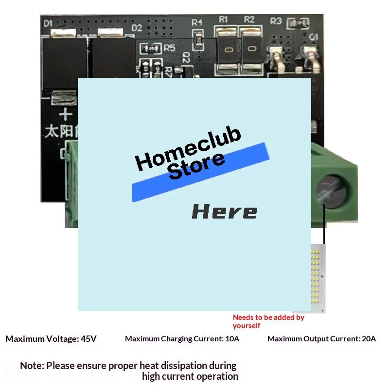 DC 6-45V Solar Street Light Control Board LED Light Fully Automatic Solar Light Driver Control Board DIY Module【Homeclub】