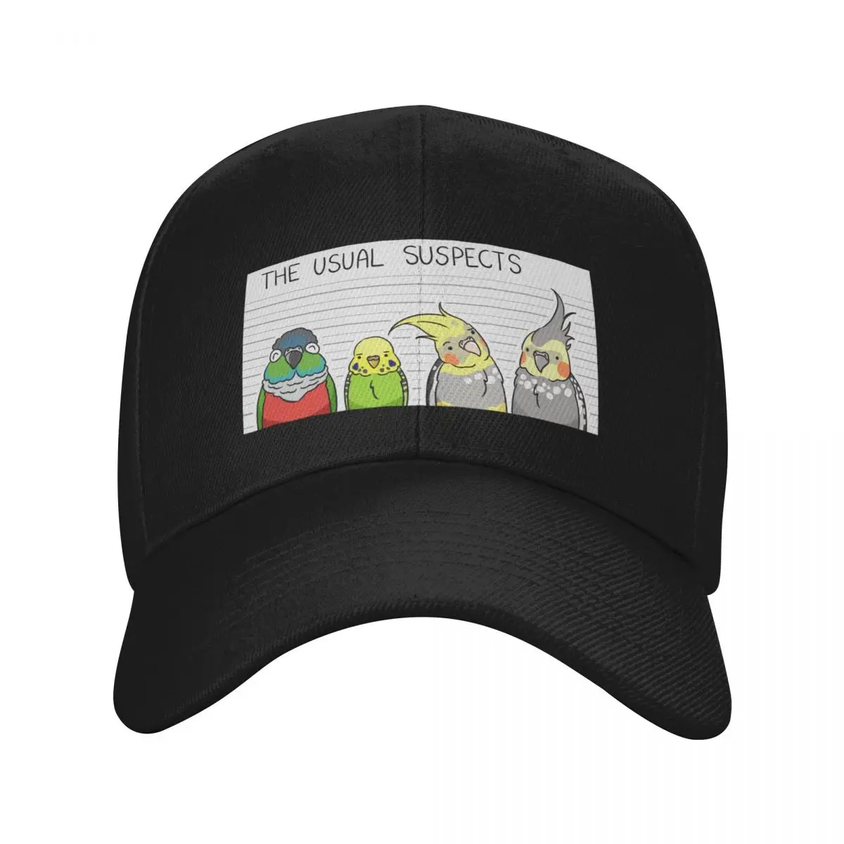 

Bird Lineup Baseball Cap Anime Snapback Cap Woman Men's