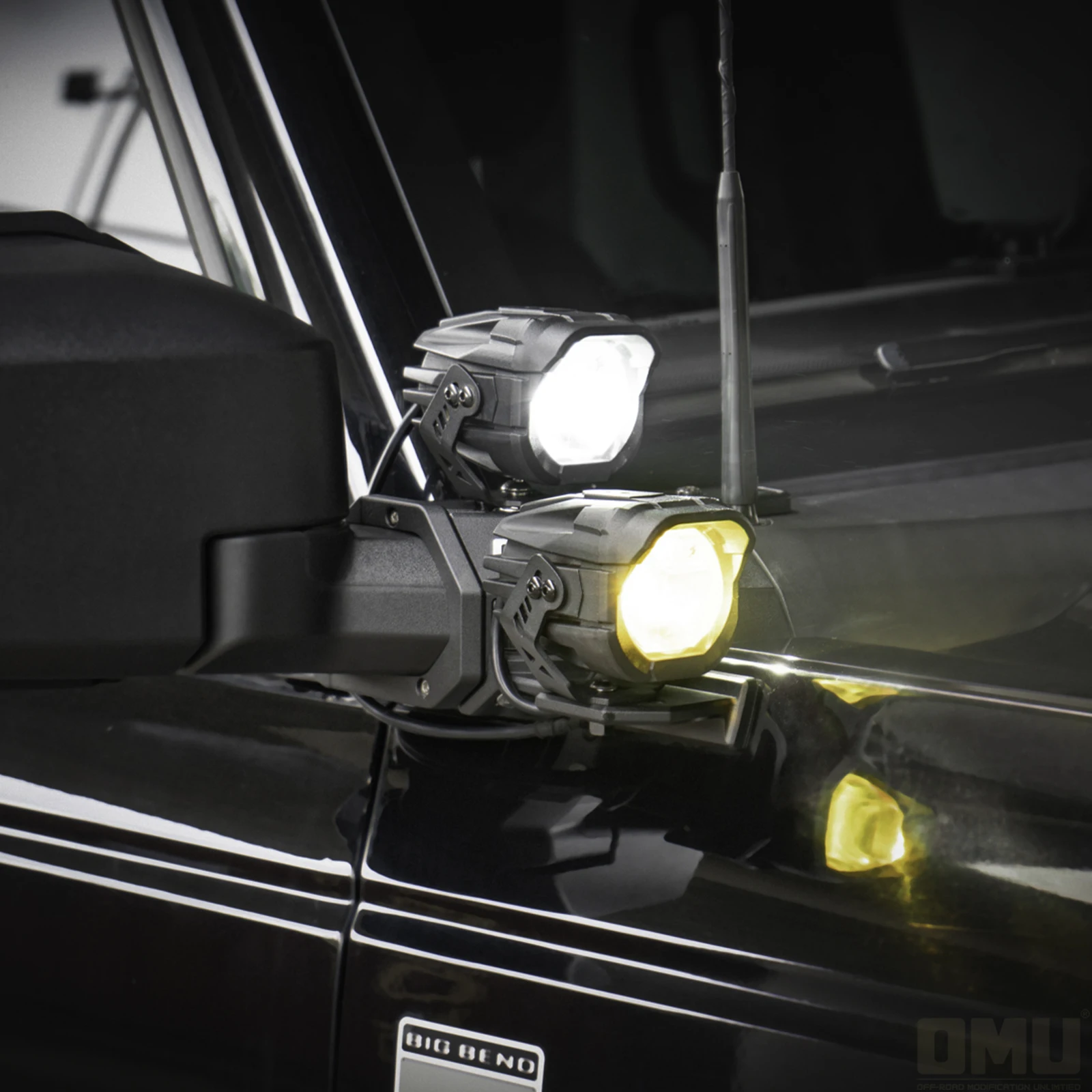 

OMU Genesis Series Dual Light Mount For Bronco A pillar Light Bracket Mount Kits Auto Parts Auto Accessories