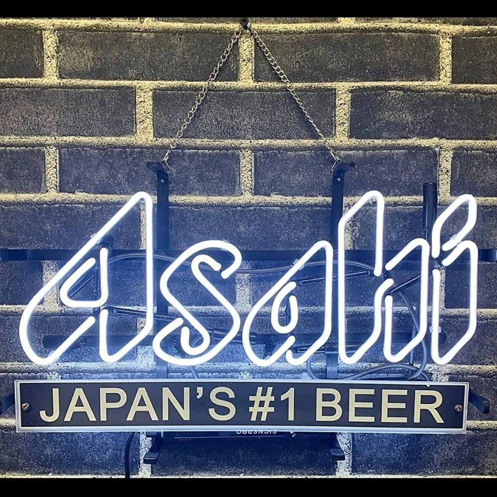 Asahies Neon Sign Lamp Japan's #1 Beer Custom Handmade Real Glass Tube Party Bar KTV Store Advertise Decor Display Light 17