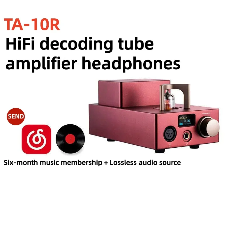 

Усилитель для наушников TA-10R DSD 2000 мВт USB-B RCA Coax Opt PCM 12AU7 TA10R, ламповый усилитель Hi-Fi, коаксиальный, оптический, 16-600 Ом