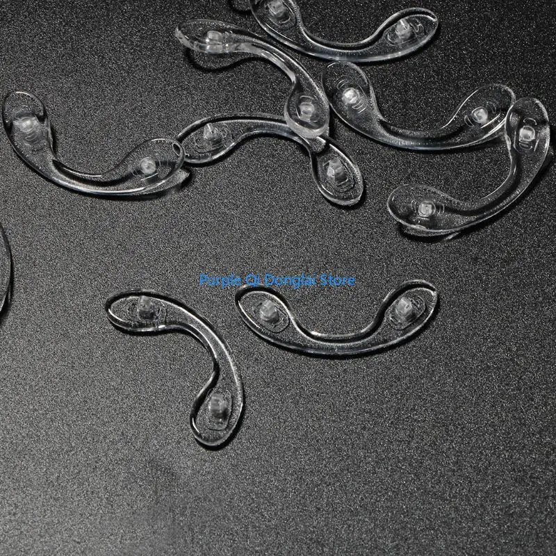 L21E Comfy Silicone Eyeglasses Pads Nose Pads Thin Nosepads For Reading Glasses 10PCS
