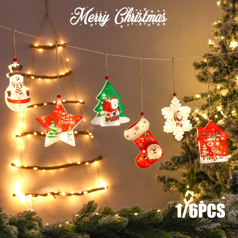 عطلة ثلج LED بطارية تعمل بالطاقة الديكور تصميم معلق مقاومة الطقس لعرض نافذة شجرة عيد الميلاد ديكور الحفلات