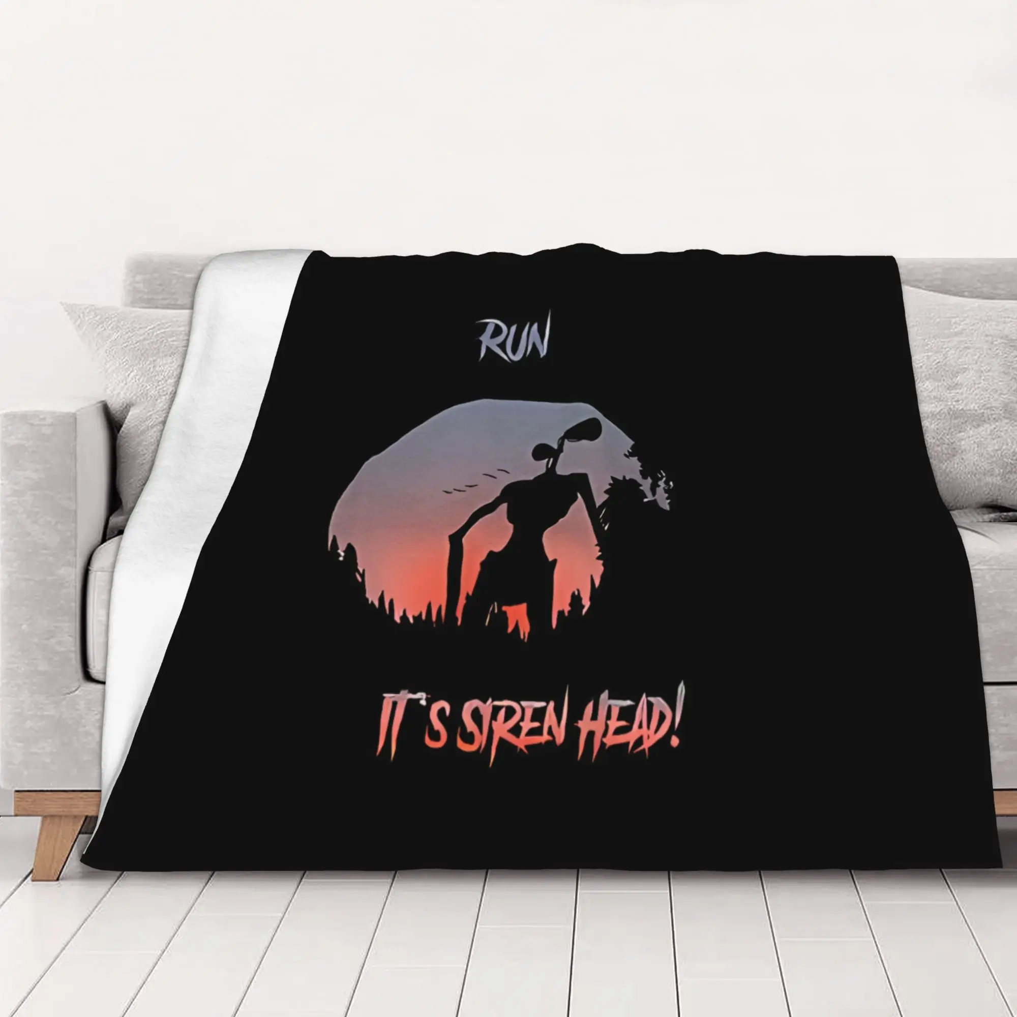 1PC RUN Siren Head home room decorations Winter Blankets for Adults Bedding Home Interior Sofa Knee