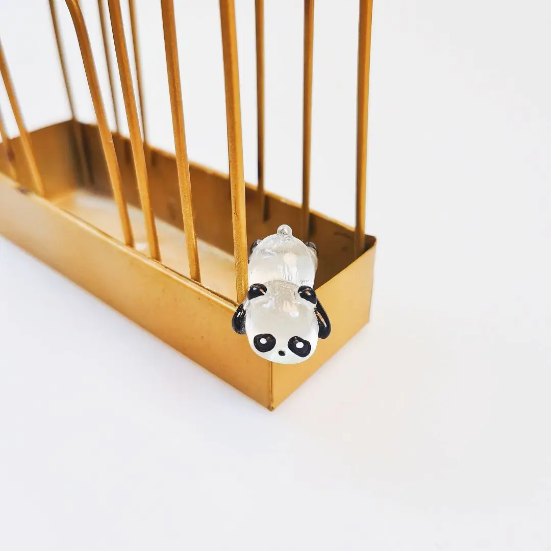 1pc Panda Doll Shines in the Dark, Micro Landscape Horticultural Potting Decoration, Outdoor Courtyard Lawn Decoration image 6