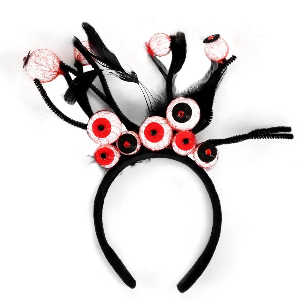 

10pcs Costume Scary Witch Eyeballs Headbands Zombie Accessories Makeup for Kids Men Women Adults Gifts Christmas