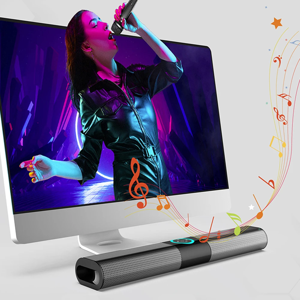컴퓨터 스피커 바 스테레오 사운드 서브우퍼, 블루투스 호환 스피커, 노트북 PC 음악 플레이어, 유선 라우드 스피커