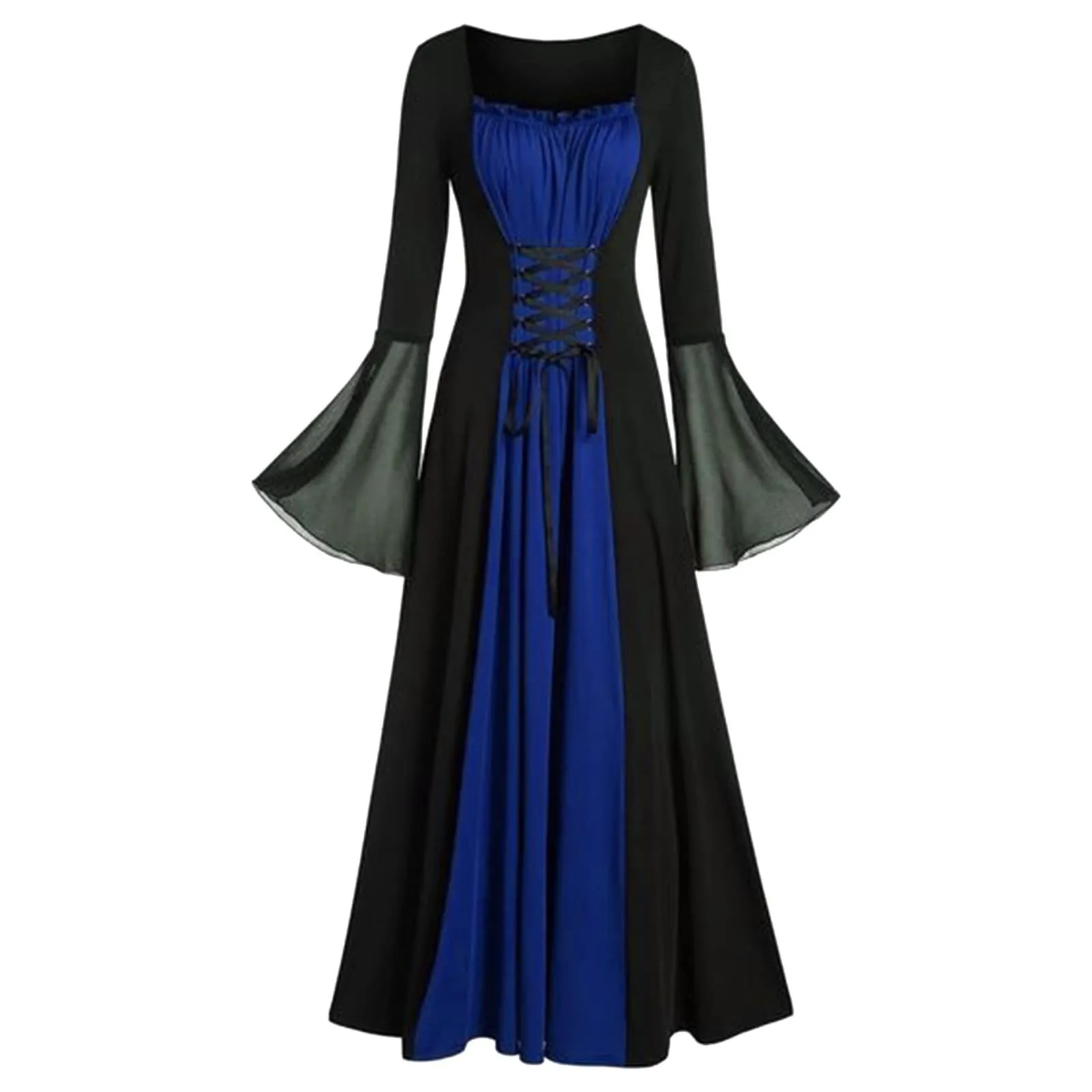 Halloween Medieval Renaissance Vampire Dress for Women Vintage Cosplay Pirate Costume Witch Carnival Dress Up Party 2025