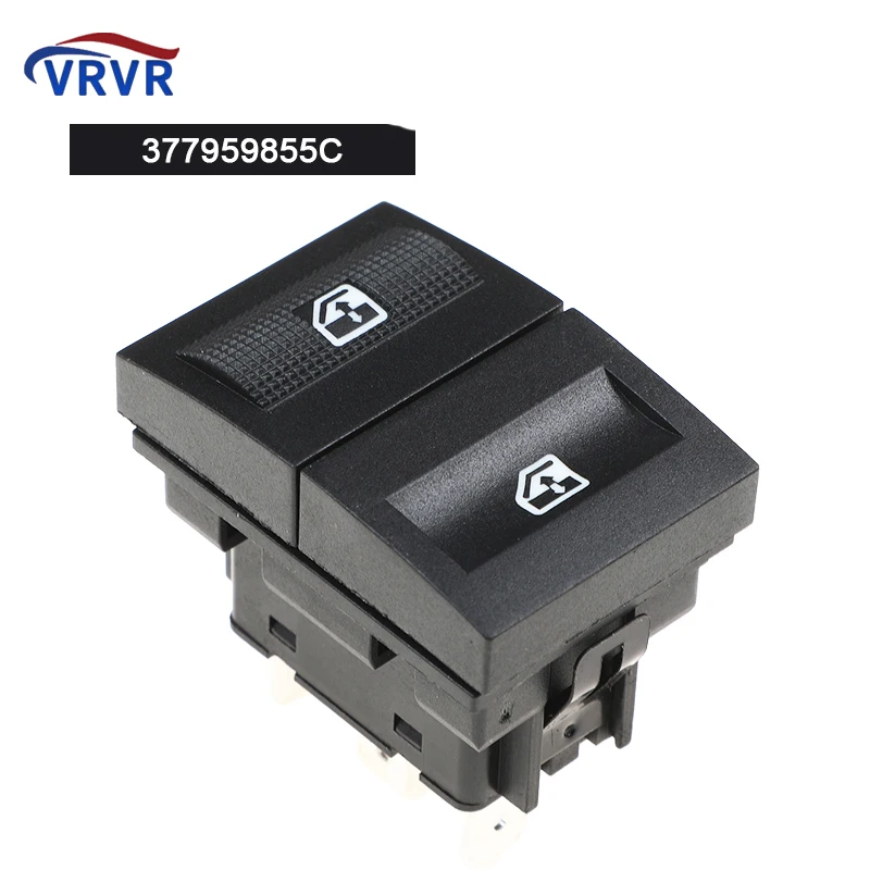 VRVR 377959855C Electric Power Window Single Switch For VW Parati Gol Saveiro 2004 - 2010 377959855D