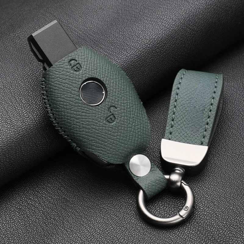 

Suitable For Mercedes Benz C180L C200 Leather Old Key Car Remote Key Case Cover Multiple Styles and Colors Available