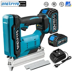 Brushless Wireless Cordless 422J U Graffette Pistola sparachiodi elettrica Cucitrice Chiodatrice Batteria al litio + 1 set Chiodi per Makita 18V Batteria