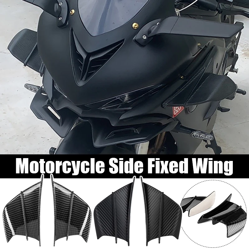 For Yamaha YZF R1 R6 R25 R7 R3 for Bmw S1000RR S1000R S 1000 RR/R 1000R 1000RR Motorcycle Spoiler Wing Aerodynamic Winglet