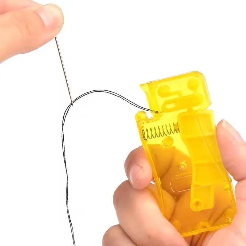 Automatischer Nadel-Einfädler, einfaches Nadel-Einfädlergerät, DIY-Nähwerkzeug, Nähset für Erwachsene, Senioren, Kinder und Hausfrauen – Detail 4
