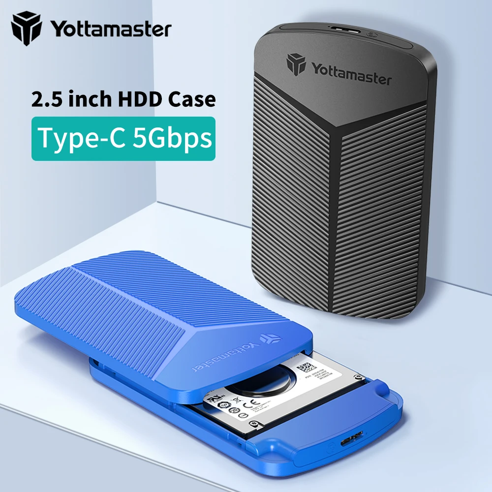 

Yottamaster 2.5inch HDD Enclosure SATA to USB 3.0 Adapter Hard Disk Case 6Gbps UASP Hard Drive Enclosure for Windows Mac Linux