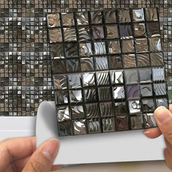 Kitchen Wall Sticker Living room Mosaic Sticker Stickers Tile 10/20/50pcs Wall Background Home PVC High Quality
