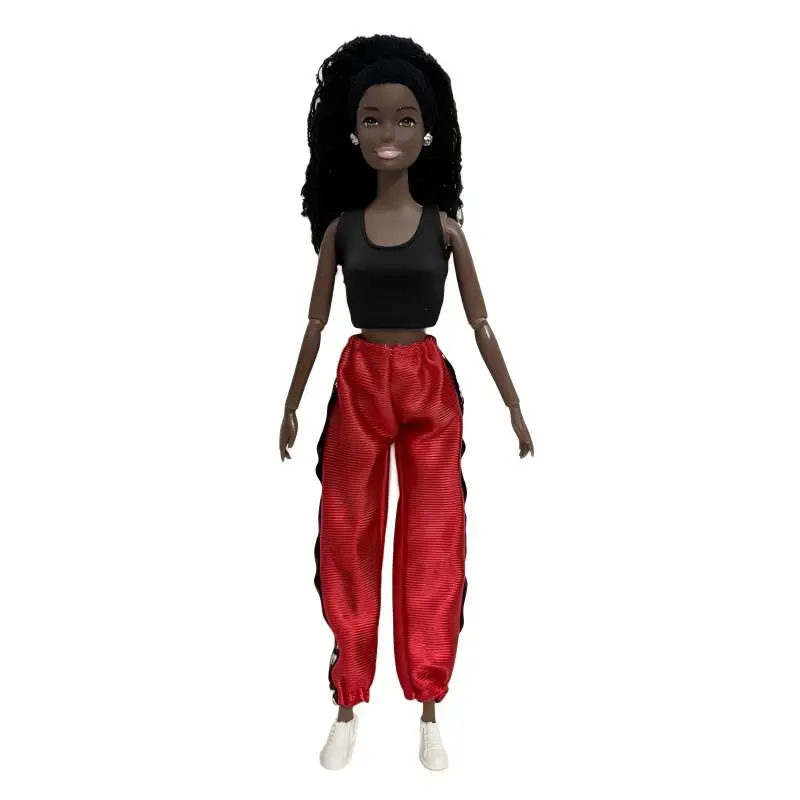 

Fashion 11.5 Inch Sport Female Doll Kids Toys Black Woman African Girls Fast Shipping Thing Best Birthday Gifts For Children DIY