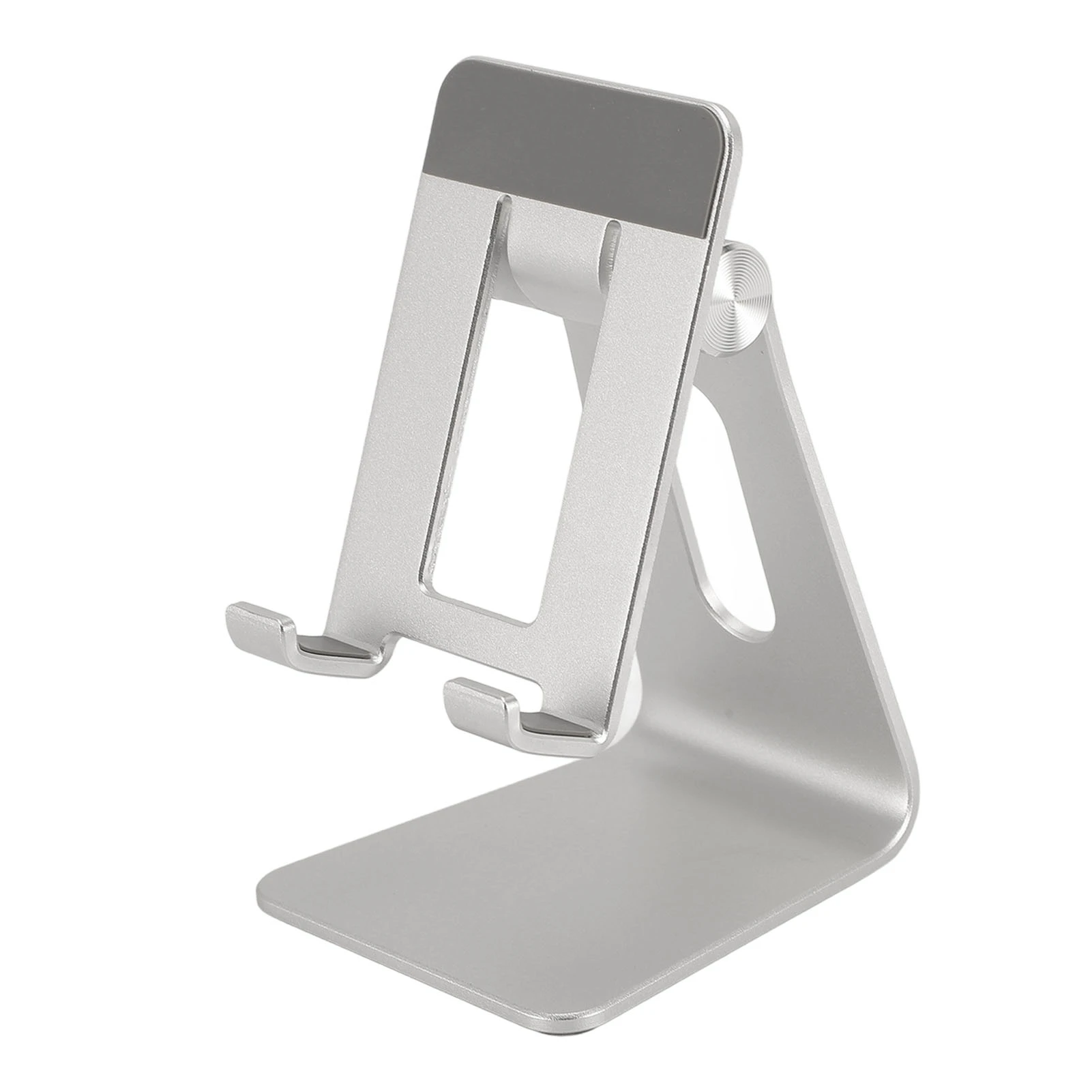 

Desk Phone Stand Angle Adjustable Non Slip Base Metal Cell Phone Desk Holder for Reading Live Stream