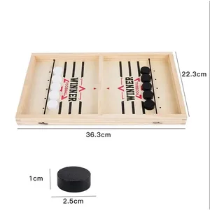 Two Players Against Wooden Billiard Board Game, Fun Family, Parent-Child Interactive, Catapult Competitive, Educational Toys Set 8 principais vendas balestra de caça crossbow - №3