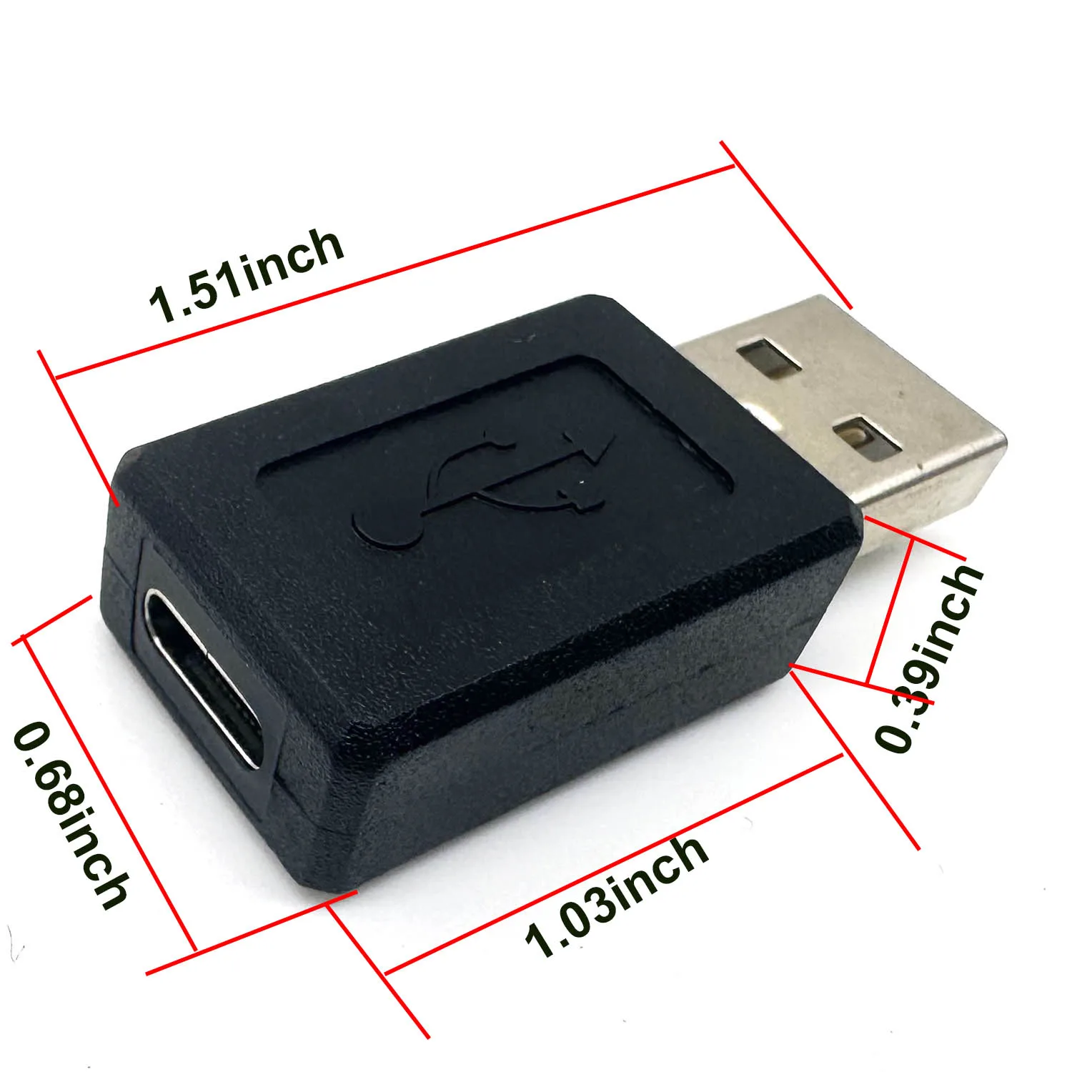 1 قطعة USB 3.1 نوع C أنثى إلى USB 2.0 ذكر التوصيل البيانات شاحن الطاقة محول الشحن محول موصل