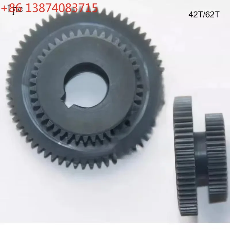1pc Metal Mini Milling Machine Duplicate Gears Z42/Z62 Teeth Duplex Gears for Milling Machine
