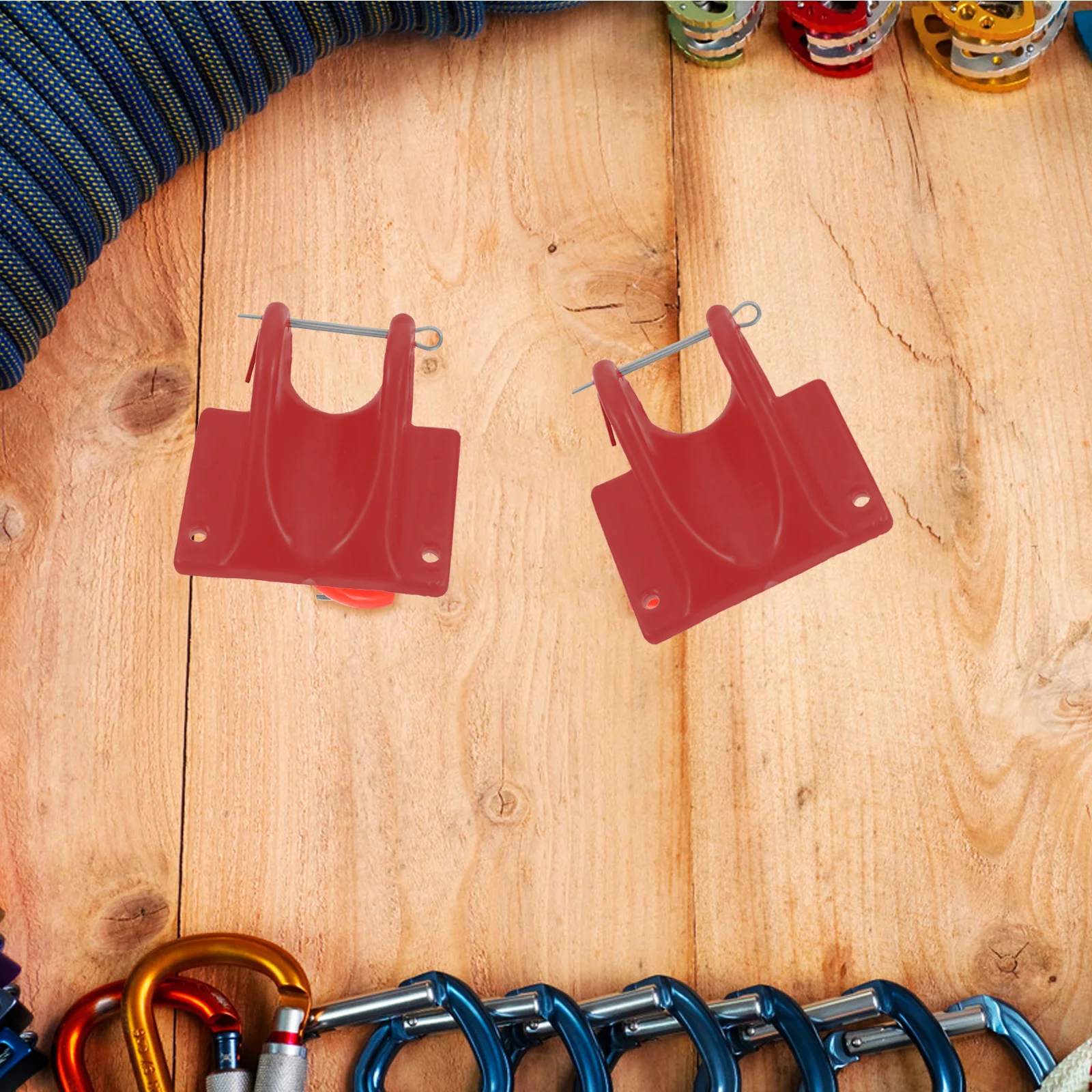 2Pcs Outdoor Rope Protector Strong Abrasion Resistant Safety Rope Edge Guard for Climbing Mountaineering Emergency Escape