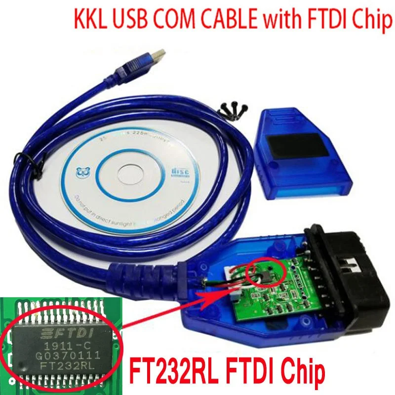 FTDI Chip VAG 409-1 Vag- Com vag 409 kkl OBD2 USB Cable OBD Scanner Scan Tool Interface For Audi /Seat /VW /Skoda KKL 409 CABLE