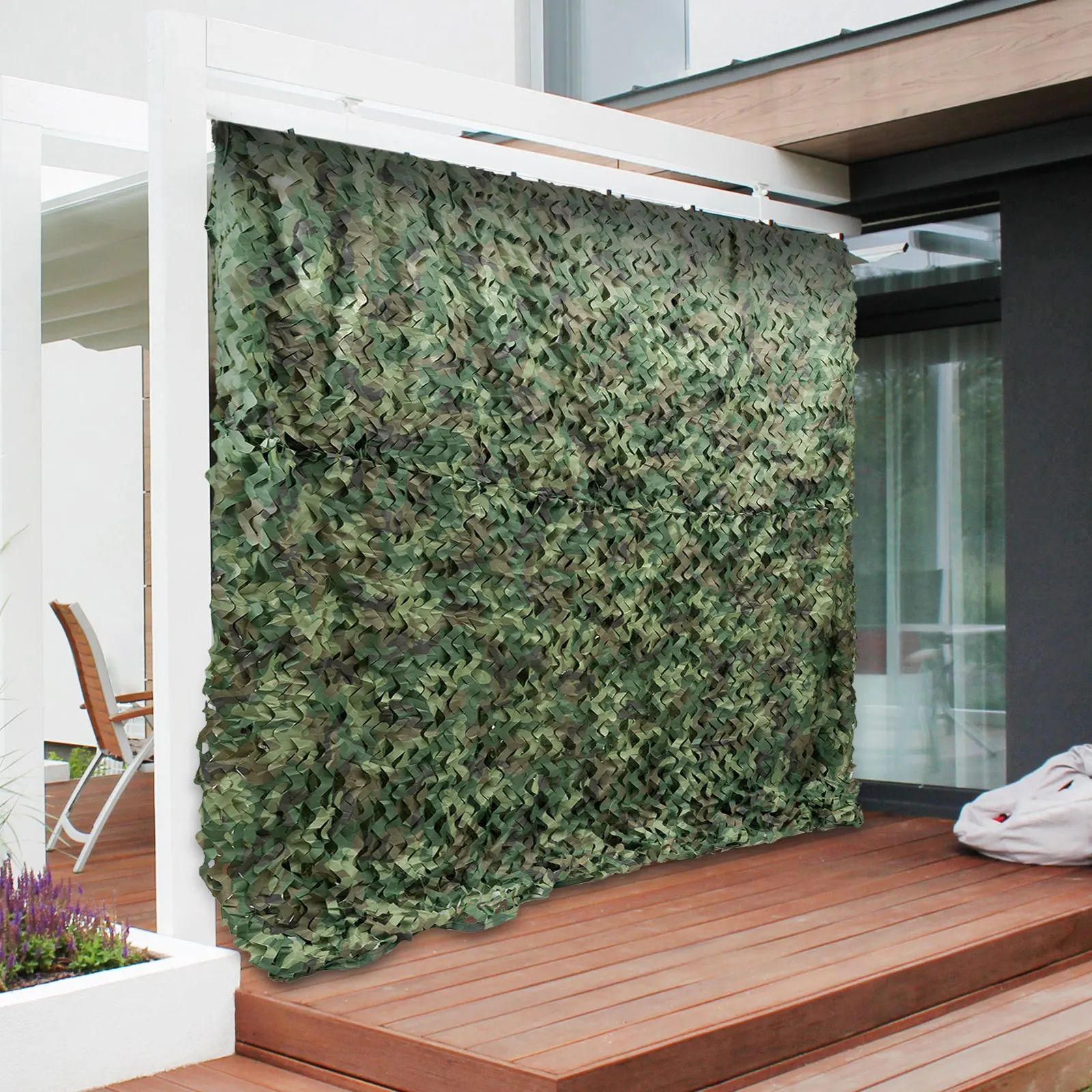 التمويه صافي 8x8 متر 210D أكسفورد البوليستر الغابات مقاوم للماء طوي الصيد التخييم العسكرية كامو في الهواء الطلق صافي #6