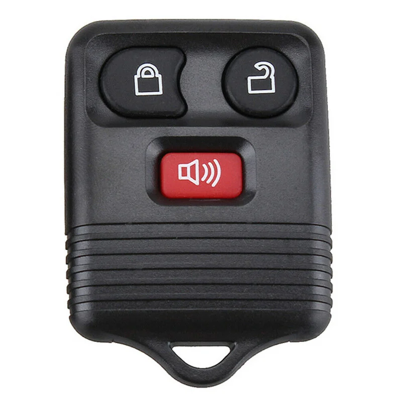 Keyless conchas chave de controle remoto do carro 3 botão preto substituição chave capa acessórios decoração do carro para ford explorer foco