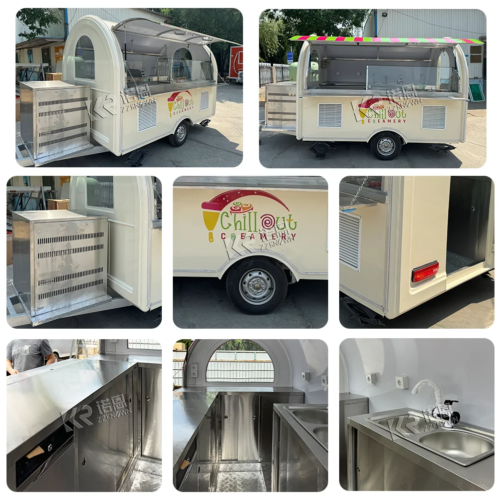 거리 바베큐 패스트푸드 피자 트레일러 이동식 상업용 주 - Commercial Kitchen Layouts 리뷰 및 가격