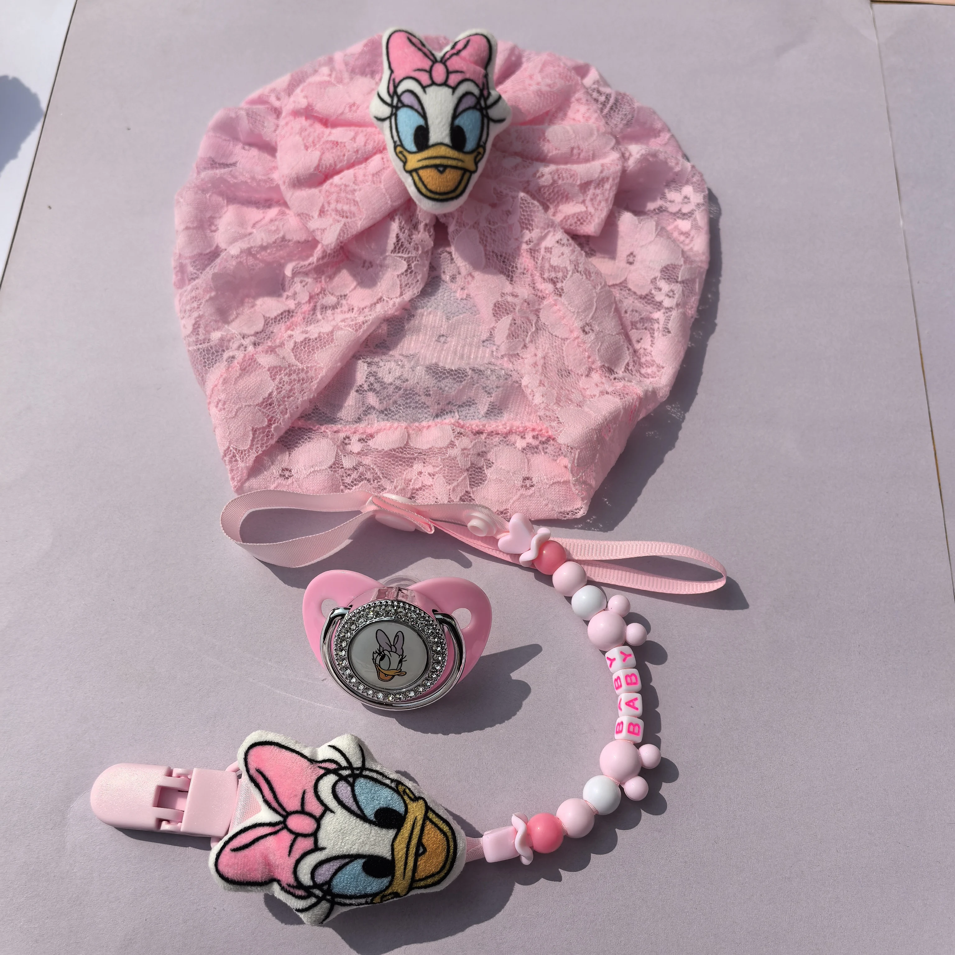 [Детская шапочка + детская соска] Детская силиконовая соска с героями мультфильмов, персонализированный держатель-цепочка, зубы, детские кавайные оральные игрушки для новорожденных