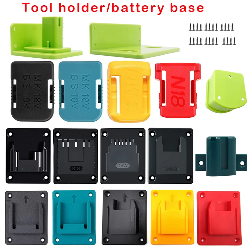 Lithium Battery Power Tool Driver Wrench Base Snap Snap Hanging Bracket For Makita/Bosch/Dewalt/Milwaukee/Ryobi 18V Battery Tool