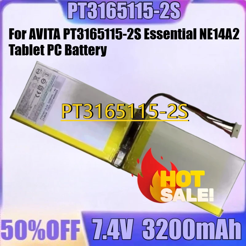

For AVITA PT3165115-2S Essential NE14A2 Tablet PC Battery New PT3165115-2S 7.4V 3200mAh High Quality Battery