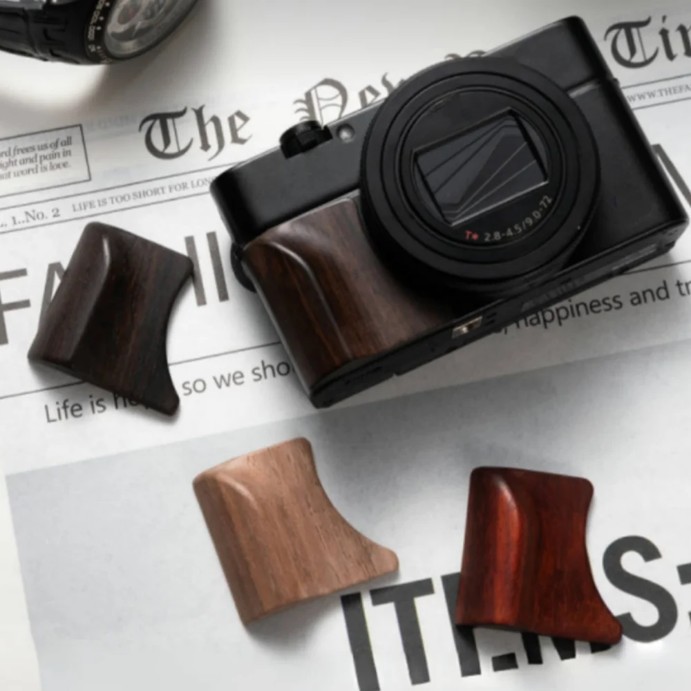 

RX100M7 Walnut Ebony Padauk Handle Grip Lightweight Wooden Handle for Sony RX100M2/M3/M4/M5/M6/M7 Handle Camera Accessories