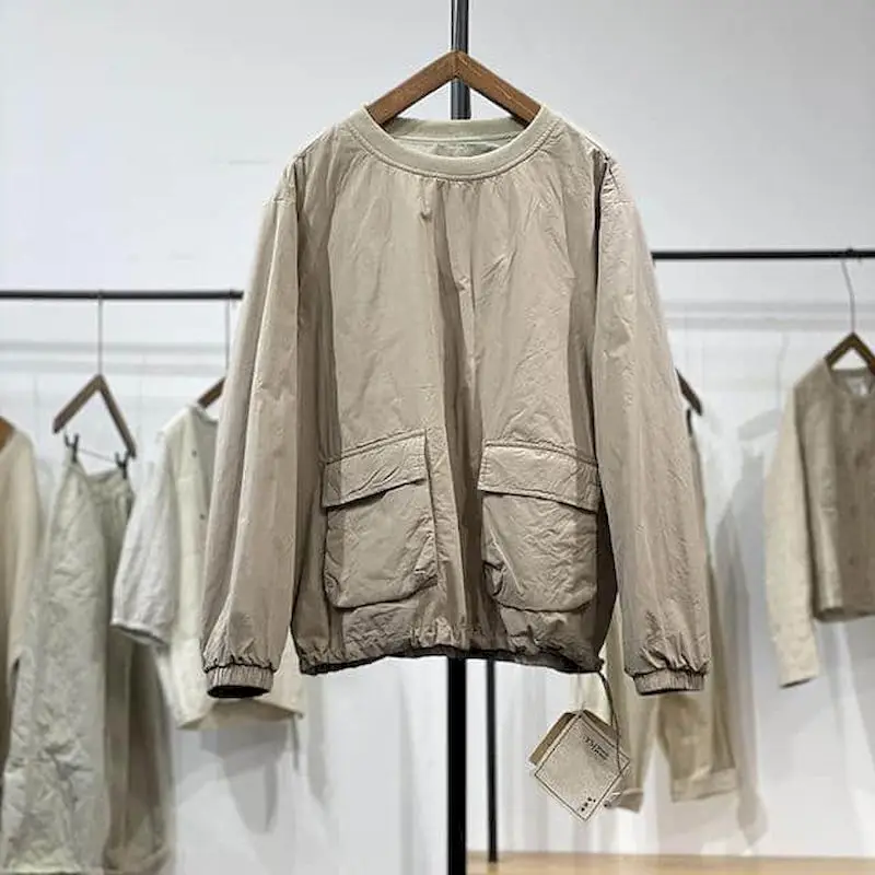 Pullovers O-Neck Solid Lightweight Padded Tops Casual Korean Style Long Sleeve 2026 Autumn Winter Streetwear Women Clothing